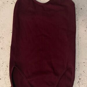 Urban Outfitters Burgundy Bodysuit